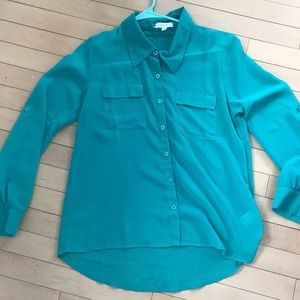 Green blouse from edge